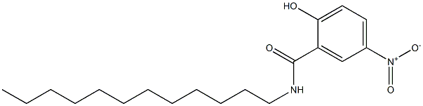 2-Hydroxy-5-nitro-N-dodecylbenzamide Struktur