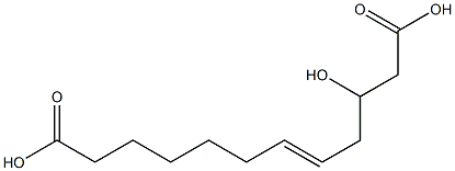 3-Hydroxy-5-dodecenedioic acid Struktur