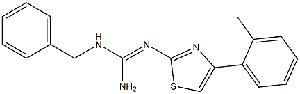 2-[[Amino(benzylamino)methylene]amino]-4-(2-methylphenyl)thiazole Struktur