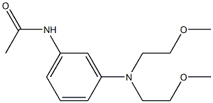 3'-[Bis(2-methoxyethyl)amino]acetanilide Struktur