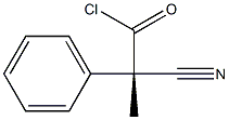 [S,(+)]-2-Cyano-2-phenylpropionic acid chloride Struktur