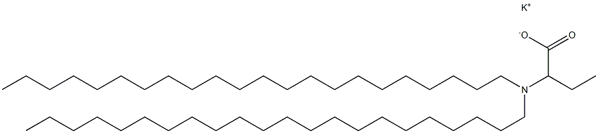 2-(Didocosylamino)butyric acid potassium salt Struktur