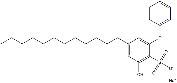 3-Hydroxy-5-dodecyl[oxybisbenzene]-2-sulfonic acid sodium salt Struktur