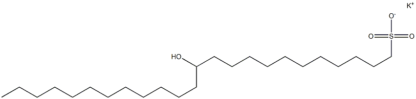 12-Hydroxytetracosane-1-sulfonic acid potassium salt Struktur