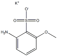 2-Amino-6-methoxybenzenesulfonic acid potassium salt Struktur