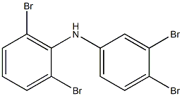 2,6-Dibromophenyl 3,4-dibromophenylamine Struktur