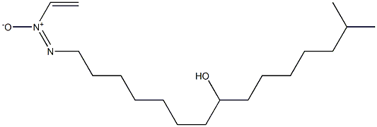 14-Methyl-1-[ethenyl-ONN-azoxy]pentadecan-8-ol Struktur