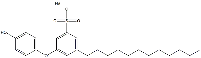 4'-Hydroxy-5-dodecyl[oxybisbenzene]-3-sulfonic acid sodium salt Struktur