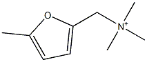 N,N,N-Trimethyl-5-methyl-2-furanmethaneaminium Struktur