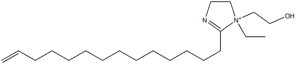 1-Ethyl-1-(2-hydroxyethyl)-2-(13-tetradecenyl)-2-imidazoline-1-ium Struktur