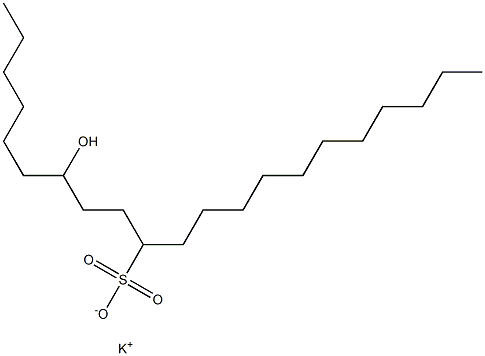 7-Hydroxyhenicosane-10-sulfonic acid potassium salt Struktur