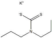 Dipropyldithiocarbamic acid potassium salt Struktur