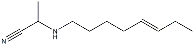 N-(1-Cyanoethyl)-5-octenylamine Struktur