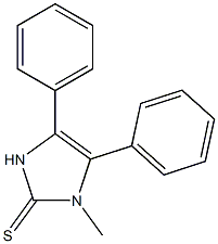 1-Methyl-4,5-diphenyl-1H-imidazole-2(3H)-thione Struktur