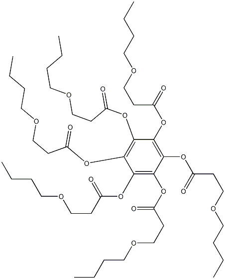 Benzenehexol hexakis(3-butoxypropanoate) Struktur