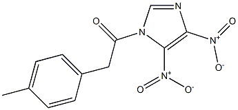 4,5-Dinitro-1-[2-(4-methylphenyl)-1-oxoethyl]-1H-imidazole Struktur