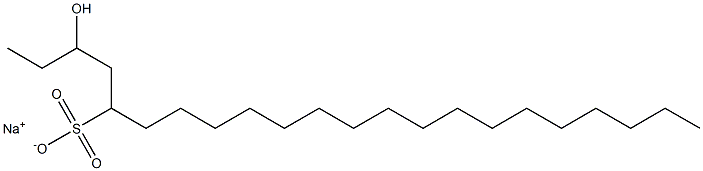 3-Hydroxydocosane-5-sulfonic acid sodium salt Struktur