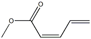 (Z)-2,4-Pentadienoic acid methyl ester Struktur