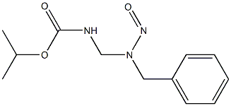 [(N-Nitrosobenzylamino)methyl]carbamic acid isopropyl ester Struktur