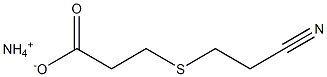 3-(2-Cyanoethylthio)propionic acid ammonium salt Struktur