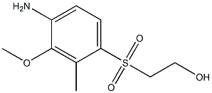 2-(4-Amino-3-methoxy-2-methylphenylsulfonyl)ethanol Struktur