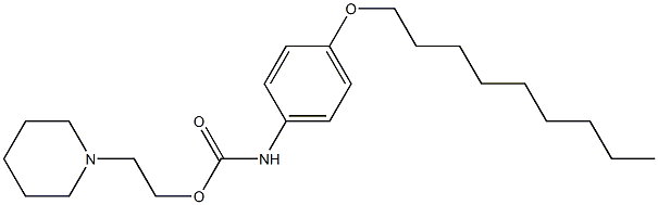 1-[2-[[(4-(Nonyloxy)phenyl)amino]carbonyloxy]ethyl]piperidine Struktur