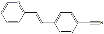 4-[2-(2-Pyridinyl)ethenyl]benzonitrile Struktur