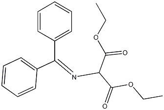 2-[(Diphenylmethylene)amino]malonic acid diethyl ester Struktur