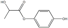 Lactic acid 4-hydroxyphenyl ester Struktur