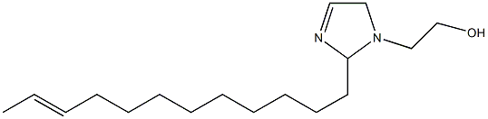 2-(10-Dodecenyl)-3-imidazoline-1-ethanol Struktur