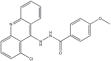 N'-(1-Chloroacridin-9-yl)-4-methoxybenzhydrazide Struktur