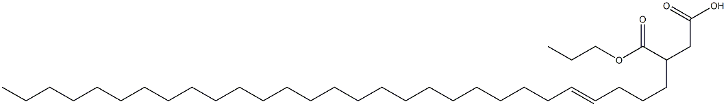 3-(4-Nonacosenyl)succinic acid 1-hydrogen 4-propyl ester Struktur