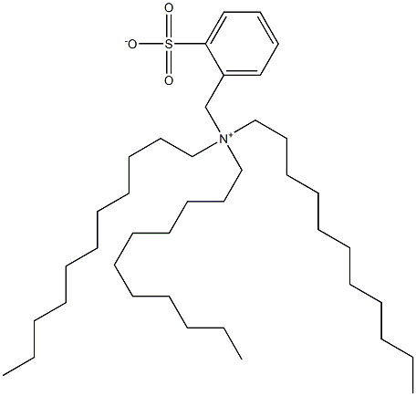 N,N,N-Triundecyl-2-sulfonatobenzenemethanaminium Struktur