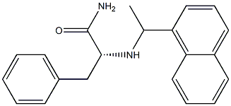 N-[1-(1-Naphtyl)ethyl]-D-phenylalaninamide Struktur