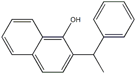 2-(1-Phenylethyl)-1-naphthol Struktur