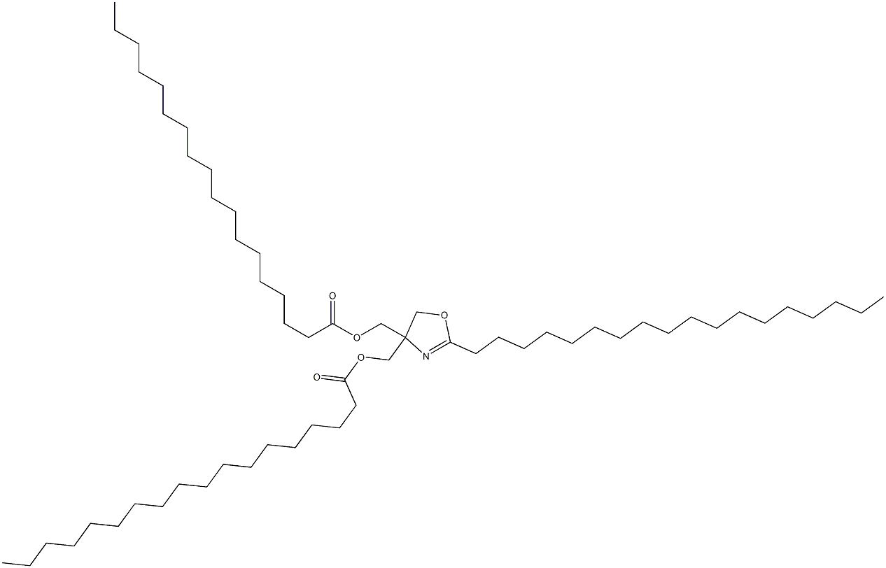 2-Octadecyl-2-oxazoline-4,4-dimethanol dioctadecanoate Struktur