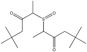 Methyl(4,4-dimethyl-2-oxopentyl) sulfoxide Struktur