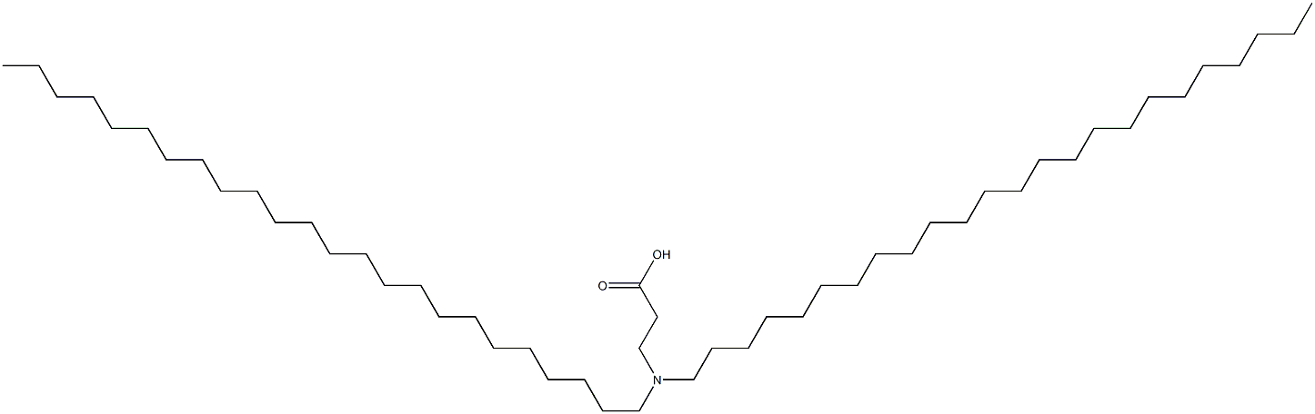 3-(Ditetracosylamino)propanoic acid Struktur