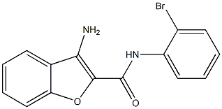 3-Amino-N-(2-bromophenyl)benzofuran-2-carboxamide Struktur