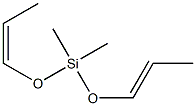 Dimethyl[(Z)-1-propenyloxy][(E)-1-propenyloxy]silane Struktur