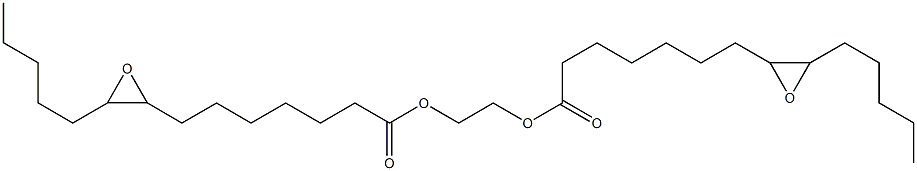 Bis(8,9-epoxymyristic acid)1,2-ethanediyl ester Struktur