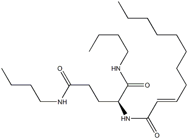 N2-(2-Undecenoyl)-N1,N5-dibutylglutaminamide Struktur