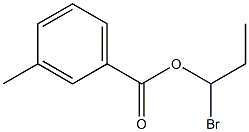 3-Methylbenzenecarboxylic acid 1-bromopropyl ester Struktur