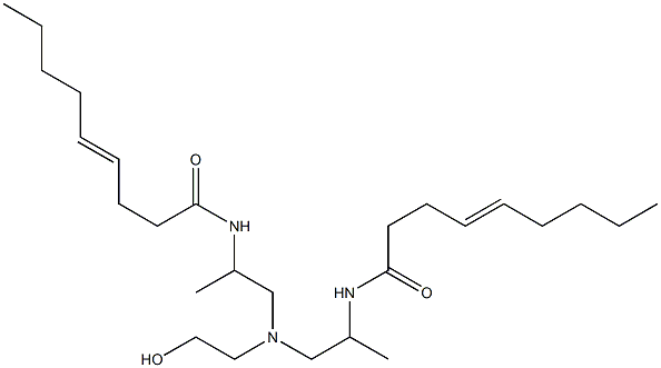 N,N'-[2-Hydroxyethyliminobis(1-methyl-2,1-ethanediyl)]bis(4-nonenamide) Struktur