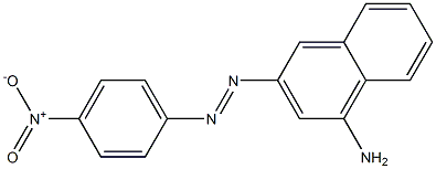 3-(4-Nitrophenylazo)-1-naphtylamine Struktur