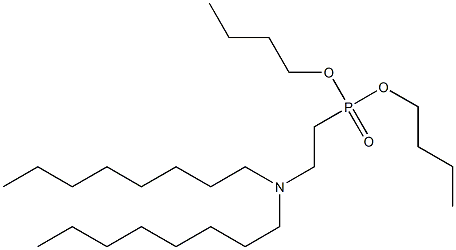 2-(Dioctylamino)ethylphosphonic acid dibutyl ester Struktur