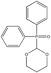 2-(Diphenylphosphinoyl)-1,3-dioxane Struktur