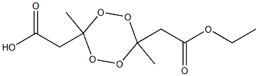 3,6-Dimethyl-1,2,4,5-tetroxane-3,6-bis(acetic acid ethyl) ester Struktur