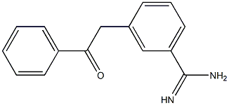 3-(2-Oxo-2-phenylethyl)benzamidine Struktur