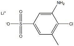 3-Amino-4-chloro-5-methylbenzenesulfonic acid lithium salt Struktur